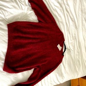 Oversized Free People Red Sweater